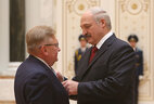 The President awards the Order of Honor to First Deputy Minister of Foreign Affairs Alexander Mikhnevich