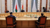 Александр Лукашенко на встрече с участниками 52-го заседания Совета руководителей органов безопасности и спецслужб СНГ 