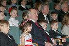 Alexander Lukashenko attends the New Year charity event for children