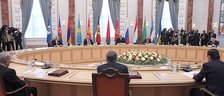 At the session of the CIS Heads of State Council in Minsk, 10 October 2014