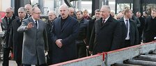 Alexander Lukashenko visits the Mogilev-based company Protos, 5 November 2014