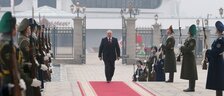 Alexander Lukashenko arrives at the Palace of Independence