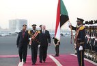 Ceremony of official welcome for Belarus President Alexander Lukashenko in Khartoum, 16 January 2017