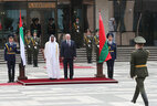 During the ceremony of official welcome