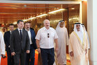 Belarus President Aleksandr Lukashenko has begun a visit to the United Arab Emirates