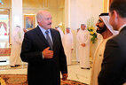 Belarus President Aleksandr Lukashenko and UAE Vice President Sheikh Mohammed bin Rashid Al Maktoum