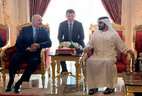 During the meeting with UAE Vice President Sheikh Mohammed bin Rashid Al Maktoum