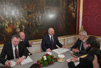 During the talks with Federal President of Austria Alexander Van der Bellen