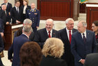 Aleksandr Lukashenko with the participants of the session