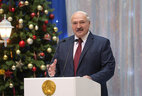 Aleksandr Lukashenko at the New Year charity event in the Palace of the Republic