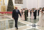 During the Vienna Ball in the Palace of Independence