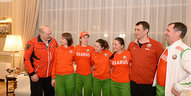 The President, Belarusian fans and athletes congratulated Darya Domracheva on winning the Olympic gold medal