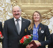 Александр Лукашенко и Дарья Домрачева