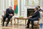 Alexander Lukashenko and Rene Fasel