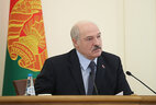 Президент Беларуси Александр Лукашенко во время встречи с активом Барановичей и Барановичского района