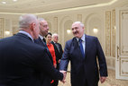 Александр Лукашенко и представители украинских СМИ