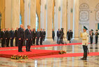 Церемония официальной встречи Президента Беларуси Александра Лукашенко Президентом Казахстана Касым-Жомартом Токаевым