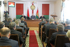 Alexander Lukashenko holds a session to discuss the fulfillment of his instruction to promote social and economic development of south-eastern regions of Mogilev Oblast