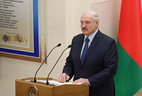 Александр Лукашенко во время встречи со студентами и преподавателями