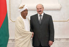 Alexander Lukashenko receives credentials from Ambassador Extraordinary and Plenipotentiary of Sudan to Belarus Omer Dahab Fadul Mohamed