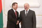 Alexander Lukashenko receives credentials from Ambassador of Czechia Milan Ekert