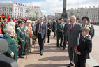 Alexander Lukashenko talked to the participants of the procession