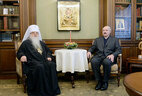 Alexander Lukashenko and Metropolitan Filaret
