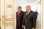 Alexander Lukashenko and Emomali Rahmon