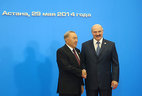 Alexander Lukashenko and Nursultan Nazarbayev