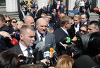 Alexander Lukashenko answers questions of mass media representatives