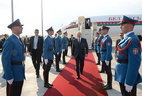 Alexander Lukashenko arrives in Serbia