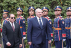 Президент Беларуси Александр Лукашенко и Президент Египта Абдель Фаттах аль-Сиси во время протокольной церемонии