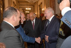 Александр Лукашенко во время посещения египетского парламента