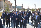 Президент Беларуси Александр Лукашенко и Президент Египта Абдель Фаттах аль-Сиси во время посещения новой административной столицы Египта