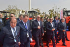 Президент Беларуси Александр Лукашенко и Президент Египта Абдель Фаттах аль-Сиси во время посещения белорусско-египетской выставки