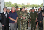 Alexander Lukashenko visits the 103rd Independent Guards Mobile Brigade of the special operations forces of the Armed Forces of Belarus