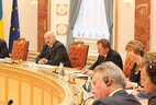 Alexander Lukashenko at the meeting of the presidents of the Customs Union member states, Ukraine and high representatives of the European Union