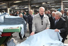 Alexander Lukashenko was made familiar with the state of affairs of OAO Minsk Leather Production Association