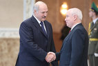 Alexander Lukashenko and Chairman of the Executive Committee – CIS Executive Secretary Sergei Lebedev