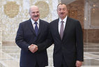 Alexander Lukashenko and President of Azerbaijan Ilham Aliyev