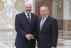 Alexander Lukashenko and President of Kazakhstan Nursultan Nazarbayev