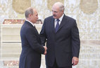 Alexander Lukashenko and President of Russia Vladimir Putin