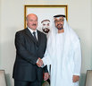 Александр Лукашенко во время встречи с Наследным принцем эмирата Абу-Даби, заместителем Верховного главнокомандующего Вооруженными силами ОАЭ шейхом Мухаммедом бен Заидом аль-Нахайяном