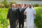 Александр Лукашенко во время встречи с Наследным принцем эмирата Абу-Даби, заместителем Верховного главнокомандующего Вооруженными силами ОАЭ шейхом Мухаммедом бен Заидом аль-Нахайяном