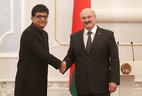 Александр Лукашенко принял верительные грамоты Чрезвычайного и Полномочного Посла Пакистана в Беларуси Захира Аслама Джанджуа