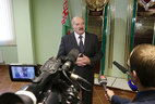 Александр Лукашенко отвечает на вопросы журналистов