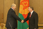 Alexander Lukashenko and Andrei Kobyakov