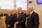 Alexander Lukashenko, Anatoly Rubinov and Mikhail Myasnikovich