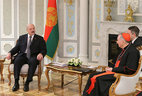 Alexander Lukashenko and Pietro Parolin