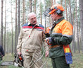 Alexander Lukashenko visits the Kozyri forest area in Logoisk District